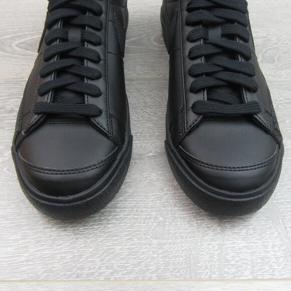 Nike Blazer Low '77 Womens Shoes Size 7 Triple Black NEW - Picture 5 of 13